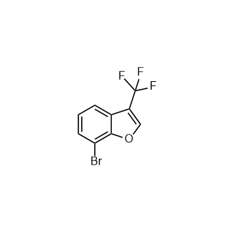 7-Bromo-3-(trifluoromethyl)benzofuran Structure