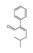 (E)-5-methyl-2-phenylhex-2-enal Structure