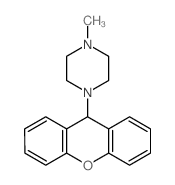 Piperazine,1-methyl-4-(9H-xanthen-9-yl)- Structure