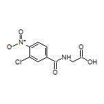 2-(3-Chloro-4-nitrobenzamido)acetic Acid Structure