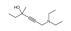 6-(diethylamino)-3-methylhex-4-yn-3-ol结构式