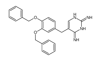 5-[[3,4-bis(phenylmethoxy)phenyl]methyl]pyrimidine-2,4-diamine Structure