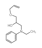 1-(ethyl-phenyl-amino)-3-prop-2-enoxy-propan-2-ol结构式