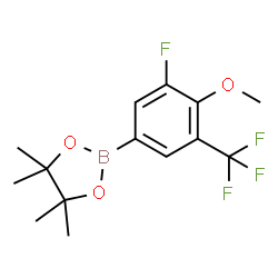 3-Fluoro-4-methoxy-5-trifluoromethylphenylboronic acid pinacol ester structure