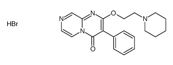 3-phenyl-2-(2-piperidin-1-ylethoxy)pyrazino[1,2-a]pyrimidin-4-one,hydrobromide结构式