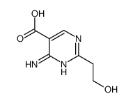 5-Pyrimidinecarboxylic acid, 4-amino-2-(2-hydroxyethyl)- (8CI)结构式