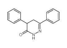 3(2H)-Pyridazinone,4,5-dihydro-4,6-diphenyl-结构式