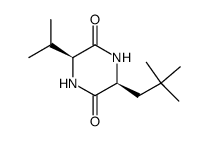 (3S,6S)-3-isopropyl-6-neopentylpiperazine-2,5-dione Structure