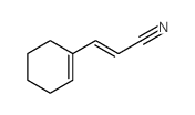 2-Propenenitrile,3-(1-cyclohexen-1-yl)-, (2E)- Structure