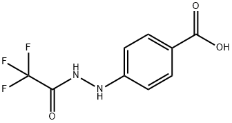 4-[2-(trifluoroacetyl)hydrazino]benzoic acid Structure