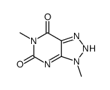 3,6-Dimethyl-3,4-dihydro-5H-1,2,3-triazolo[4,5-d]pyrimidine-5,7(6H)-dione Structure