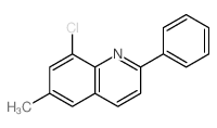 8-chloro-6-methyl-2-phenyl-quinoline Structure