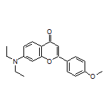 7-(二乙基氨基)-2-(4-甲氧基苯基)-4H-色烯-4-酮结构式