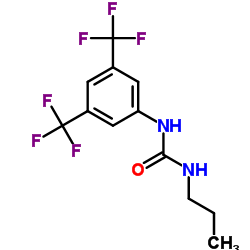 1-[3,5-Bis(trifluoromethyl)phenyl]-3-propylurea结构式