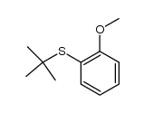 2-methoxyphenyl 2-methyl-2-propyl sulfide结构式