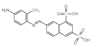 1,3-Naphthalenedisulfonicacid, 7-[2-(4-amino-2-methylphenyl)diazenyl]-结构式