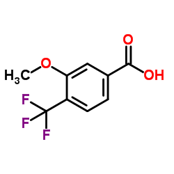 3-Methoxy-4-(trifluoromethyl)benzoic acid Structure