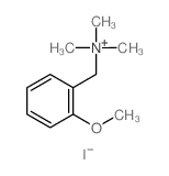 Benzenemethanaminium,2-methoxy-N,N,N-trimethyl-, iodide (1:1)结构式