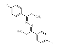 1-Propanone,1-(4-bromophenyl)-, 2-[1-(4-bromophenyl)propylidene]hydrazone结构式