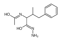 N-(1-hydrazinyl-3-methyl-1-oxo-4-phenylbutan-2-yl)acetamide Structure