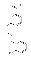 Salicylaldehyde, O-(m-nitrobenzyl)oxime structure