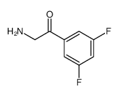 2-AMINO-1-(3,5-DIFLUORO-PHENYL)-ETHANONE结构式