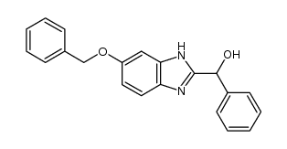 (6-(benzyloxy)-1H-benzo[d]imidazol-2-yl)(phenyl)methanol Structure