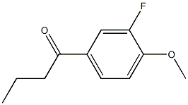 3'-FLUORO-4'-METHOXYBUTYROPHENONE structure