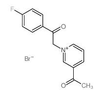 2-(5-acetylpyridin-1-yl)-1-(4-fluorophenyl)ethanone structure