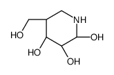 (2S,3S,4R,5R)-5-(hydroxymethyl)piperidine-2,3,4-triol Structure