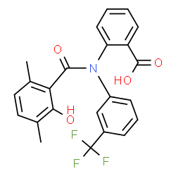 Benzoic acid,2-[(2-hydroxy-3,6-dimethylbenzoyl)[3-(trifluoromethyl)phenyl]amino]-结构式