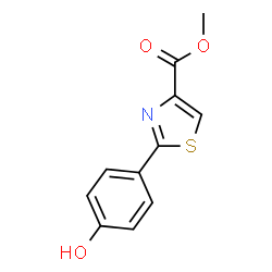 4-Thiazolecarboxylic acid, 2-(4-hydroxyphenyl)-, Methyl ester structure