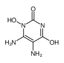 2,4(1H,3H)-Pyrimidinedione,5,6-diamino-1-hydroxy-结构式