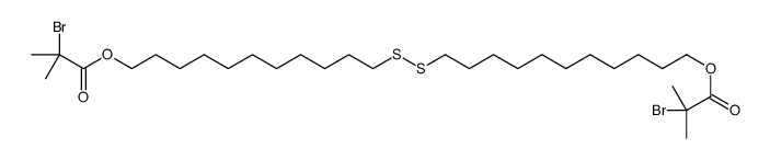 Bis[2-(2-bromoisobutyryloxy)undecyl] disulfide Structure