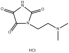 1-[2-(dimethylamino)ethyl]imidazolidine-2,4,5-trione hydrochloride结构式