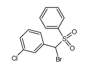 (α-Brom-3-chlor-benzyl)-phenyl-sulfon Structure