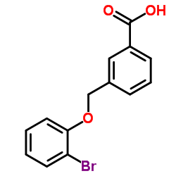 3-[(2-Bromophenoxy)methyl]benzoic acid结构式