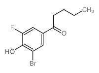 1-Pentanone,1-(3-bromo-5-fluoro-4-hydroxyphenyl)-结构式