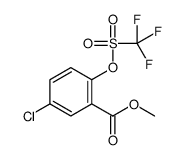 methyl 5-chloro-2-(trifluoromethylsulfonyloxy)benzoate Structure