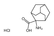 2-(amino)tricyclo[3.3.1.13,7]decane-2-carboxylic acid hydrochloride structure