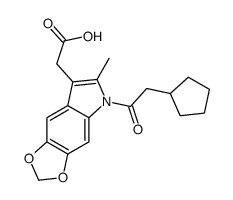 5-(Cyclopentylacetyl)-6-methyl-5H-1,3-dioxolo[4,5-f]indole-7-acetic acid picture