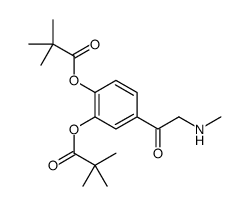 2-(2,2-DIMETHYL-PROPIONYLOXY)-5-(2-METHYLAMINO-ACETYL)-PHENYL 2,2-DIMETHYL-PROPIONATE Structure