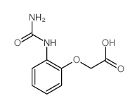 Acetic acid,2-[2-[(aminocarbonyl)amino]phenoxy]- structure