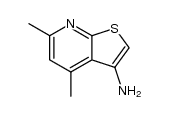 4,6-dimethylthieno[2,3-b]pyridin-3-ylamine结构式