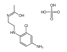 N-[2-(4-amino-2-chloroanilino)ethyl]acetamide,sulfuric acid Structure