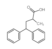 2-methyl-4,4-diphenyl-butanoic acid structure