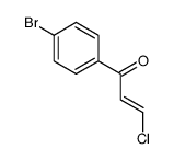 1-(4-bromophenyl)-3-chloroprop-2-en-1-one Structure