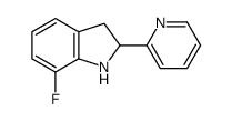 1H-Indole,7-fluoro-2,3-dihydro-2-(2-pyridinyl)-(9CI) structure