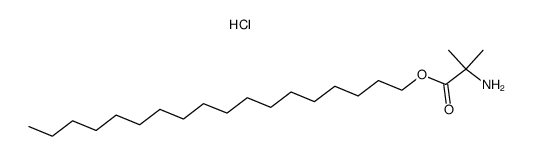 2-Amino-2-methyl-propionic acid octadecyl ester; hydrochloride结构式