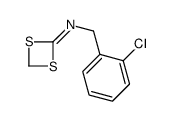 N-[(2-chlorophenyl)methyl]-1,3-dithietan-2-imine结构式